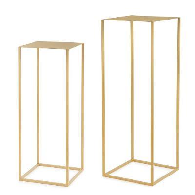 Kit Mesa De Apoio Metálica Dourado