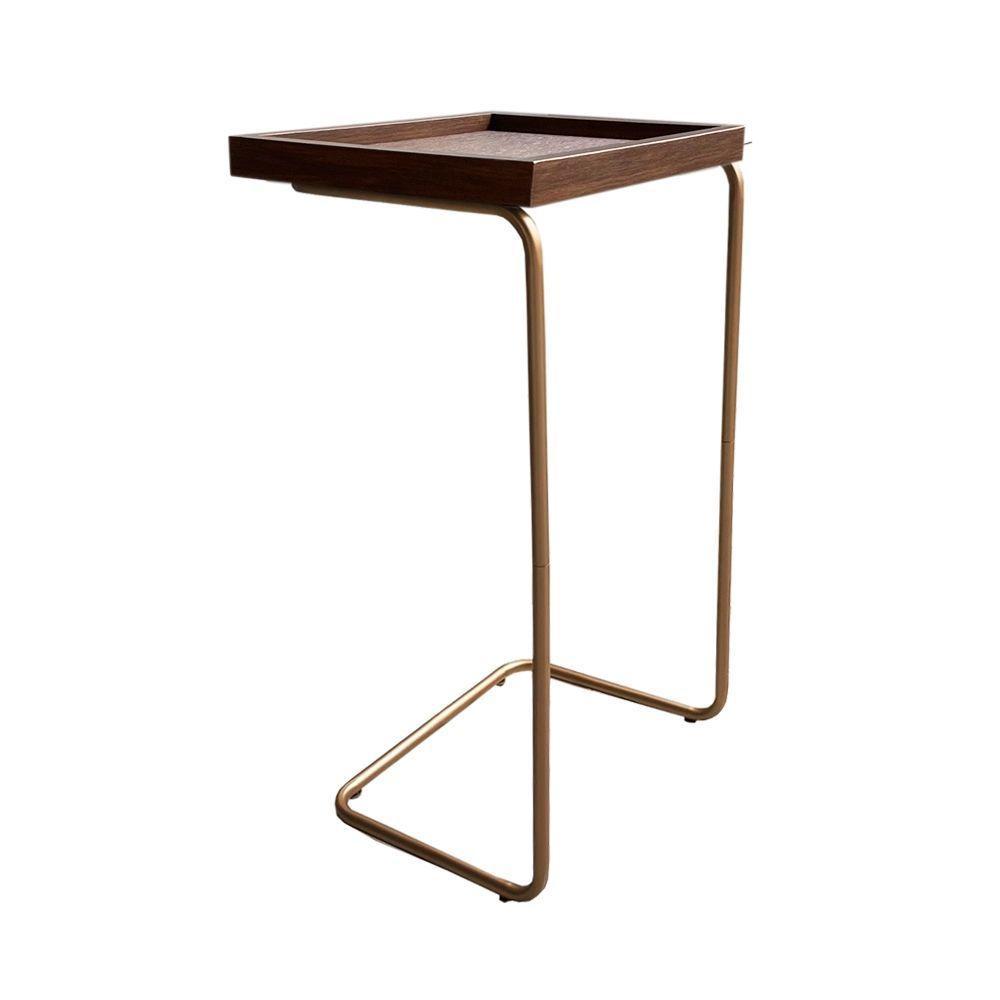 Mesa De Apoio Lateral Para Sofá Ou Cama Castanho Cobre - 1