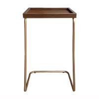 Mesa De Apoio Lateral Para Sofá Ou Cama Castanho Cobre - 3