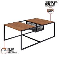 Mesa De Centro New Vermont E Preto 100 Cm - D'rossi - 2