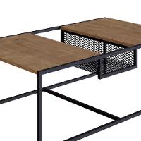 Mesa De Centro New Vermont E Preto 100 Cm - D'rossi