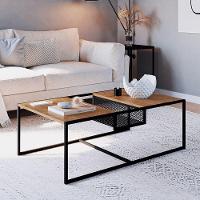 Mesa De Centro New Vermont E Preto 100 Cm - D'rossi - 6