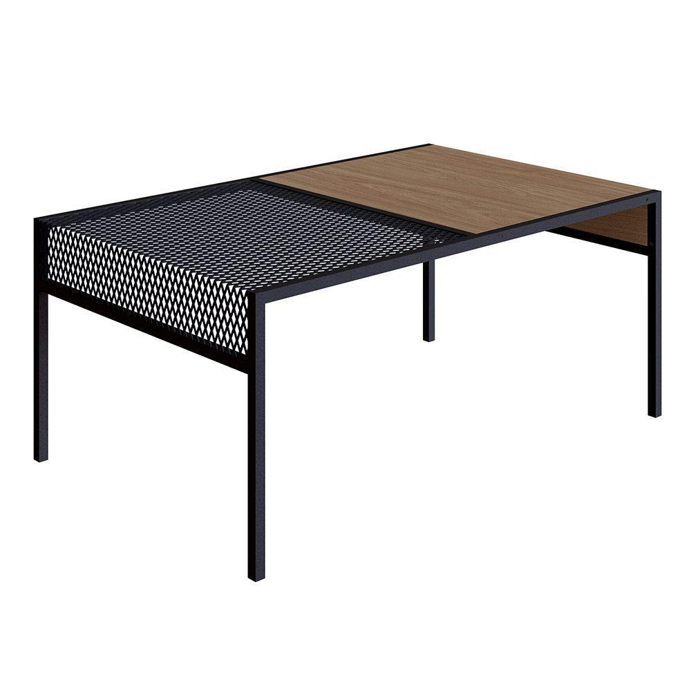 Mesa De Centro New Hanover E Preto 80 Cm - D'rossi - 1