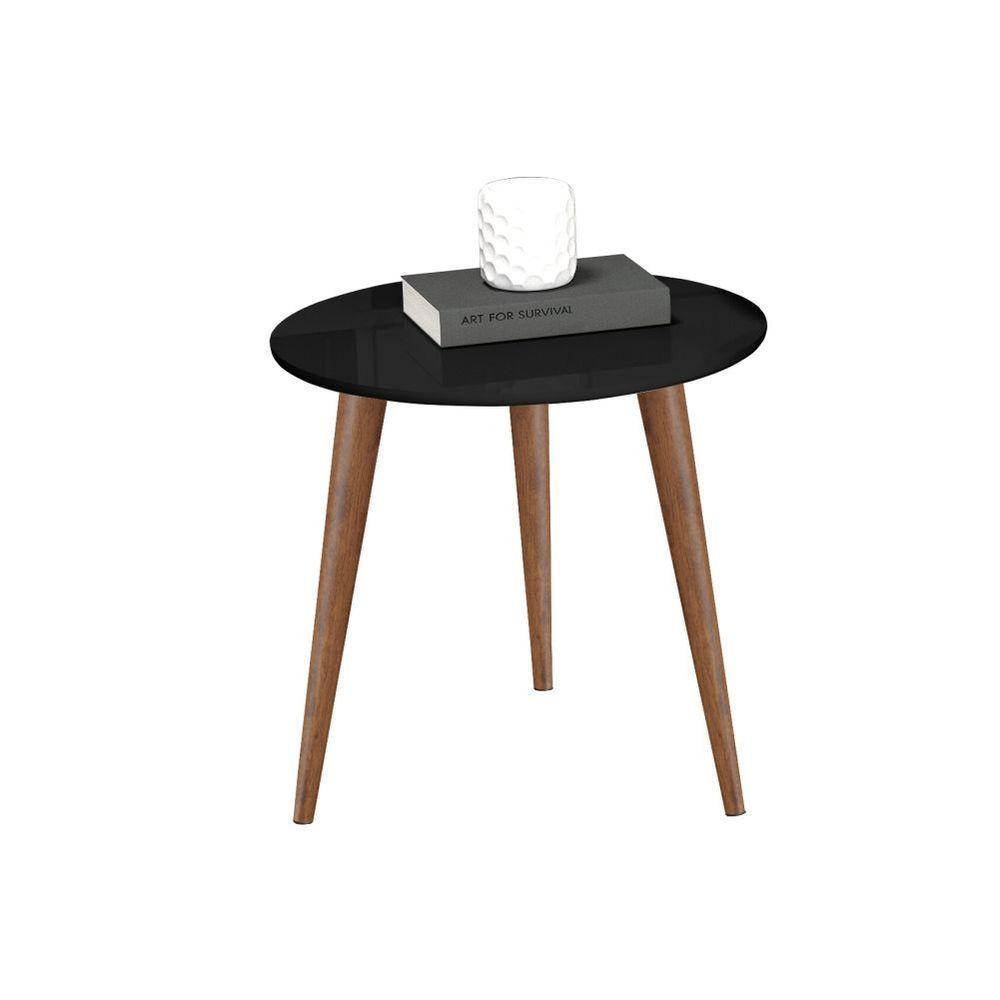 Conjunto De Mesas De Apoio E Lateral Tavares Preto - 2