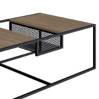Mesa De Centro New Hanover E Preto 100 Cm - D'rossi
