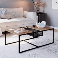 Mesa De Centro New Hanover E Preto 100 Cm - D'rossi - 6