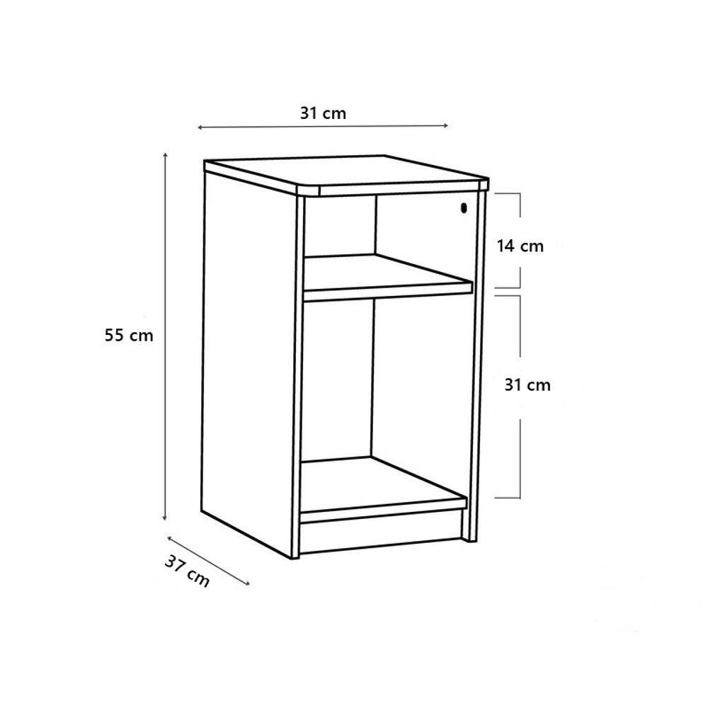 Mesa Lateral Infantil Pietra 100% Mdf - 2