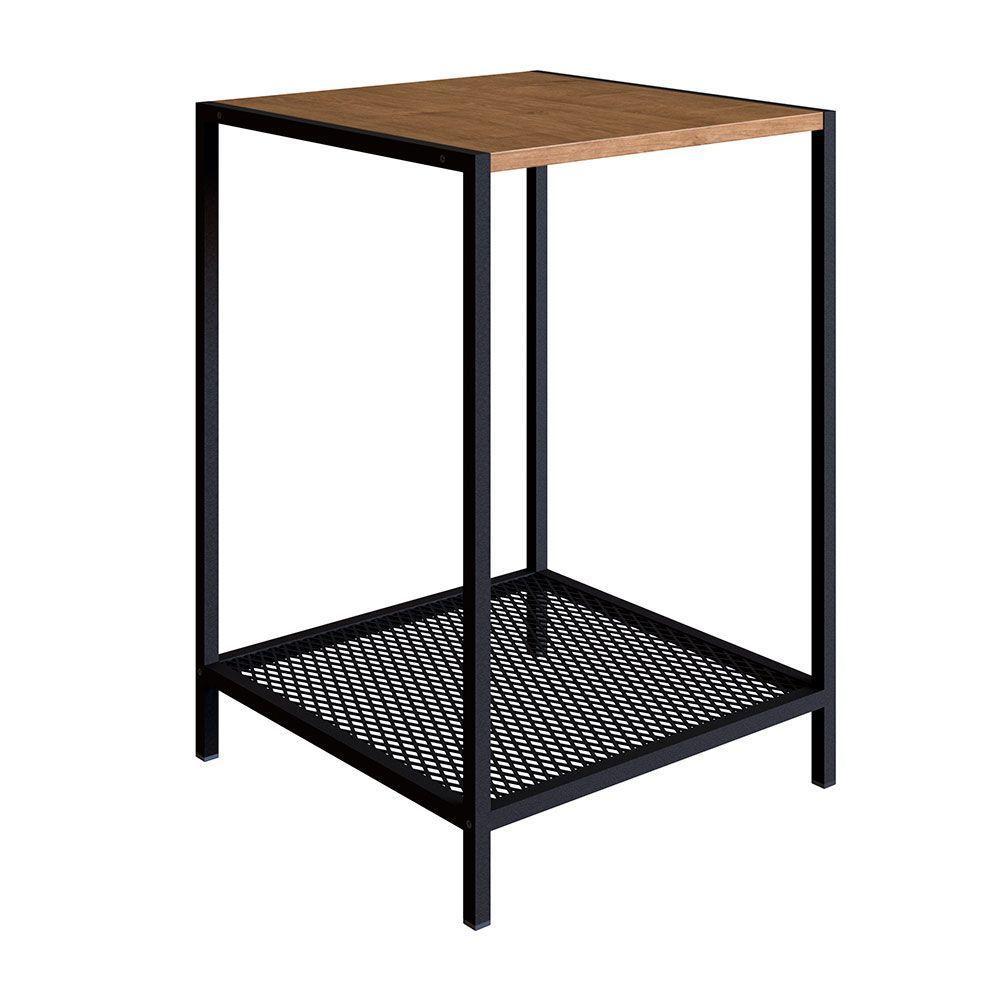 Mesa Lateral New 40 Cm Vermont E Preto - D'rossi - 1