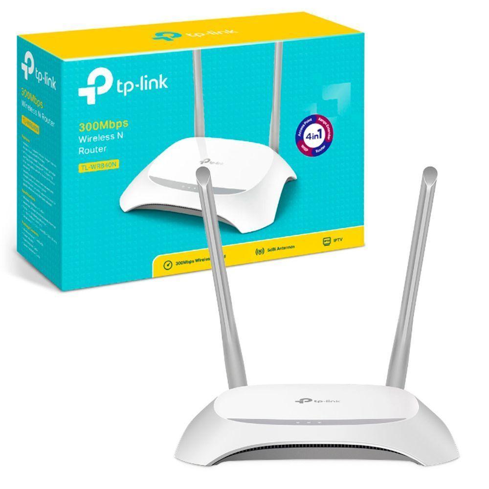 Roteador Wireless 300Mbps Tp-Link Tl-Wr840N W 10/100 Função - 1