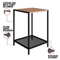 Mesa Lateral New 40 Cm Hanover E Preto - D'rossi - 2