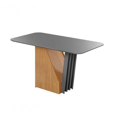 Mesa Harpa Candian 120Cm Tampo Copo Jcm Movelaria Cinamomo/Grafite
