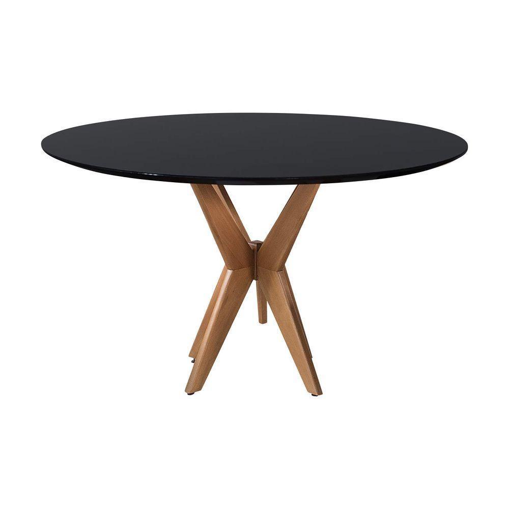 Mesas De Jantar Pandora Cor Preto Diâmetro 1,10m - 2