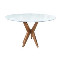 Mesas De Jantar Pandora Cor Branco Diâmetro 1m - 2