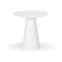 Mesa Bistrô Cone 70 Cm Tampo Laca Branca Base Branca Cor Branco - 1