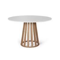 Mesa De Jantar RedondaLugares 90cm Tália Branco/jadeStraub Web - 1