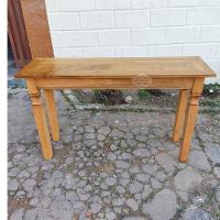 Mesa Em Madeira 130 X 40 Em Demolição Sudeste Rústico - 5