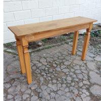 Mesa Em Madeira 130 X 40 Em Demolição Sudeste Rústico - 6