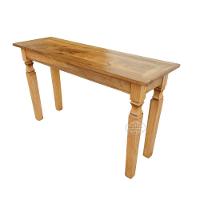 Mesa Em Madeira 130 X 40 Em Demolição Sudeste Rústico - 7