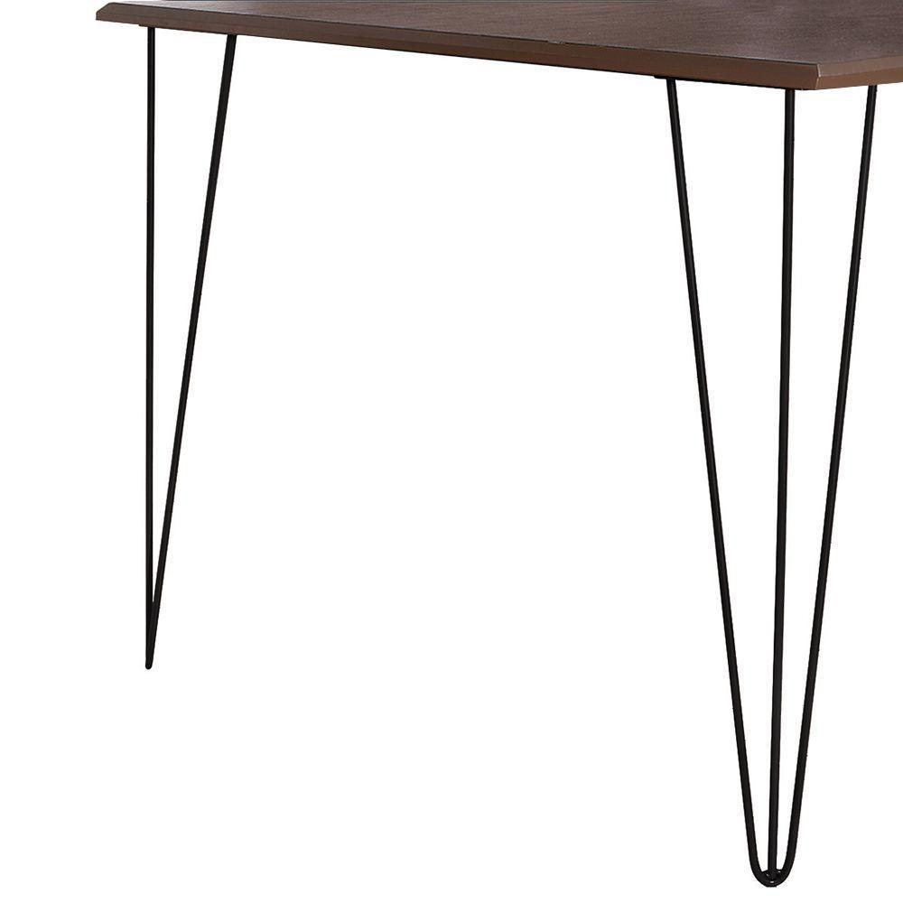 Mesa Elen Tampo Retangular 150 X 90 Cm De Madeira Amêndoa New Green - Marrom - 3