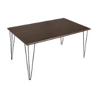 Mesa Elen Tampo Retangular 150 X 90 Cm De Madeira Amêndoa New Green - Marrom - 1