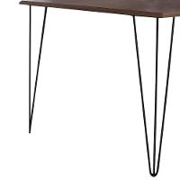 Mesa Elen Tampo Retangular 150 X 90 Cm De Madeira Amêndoa New Green - Marrom - 5