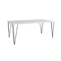 Mesa Elen Tampo Retangular 150 X 90 Cm De Madeira Branco New Green - Branco - 1