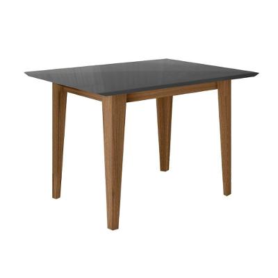Mesa para Sala de Jantar Kate 4 Lugares Retangular Tampo MDP 120x90cm Grafite