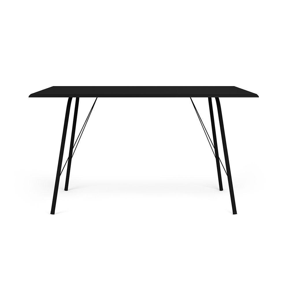 Mesa Sala De Jantar Paraty Preto 120X75Cm Tampo Preto Preto - 3