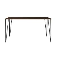 Mesa Elen Tampo Retangular 140 X 80 Cm De Madeira Amêndoa Asturias - Cor: Marrom - 3