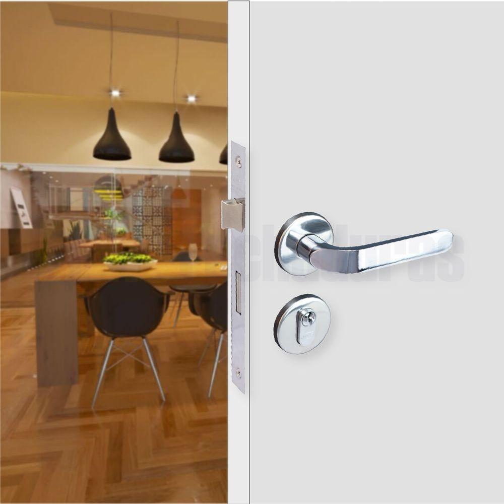 Fechadura Imab Externa Luna Cromado - 3