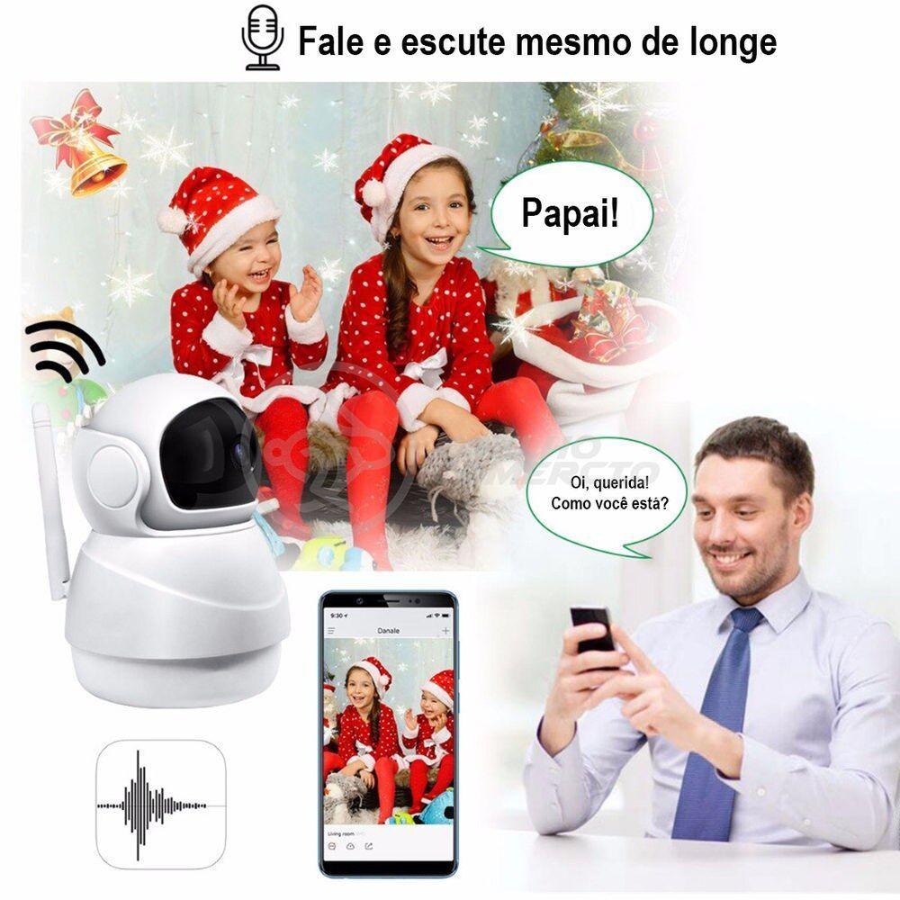 Câmera Ip C360 Segurança Wifi Hd 1080P Sem Fio Jortan 8166Xp - 4
