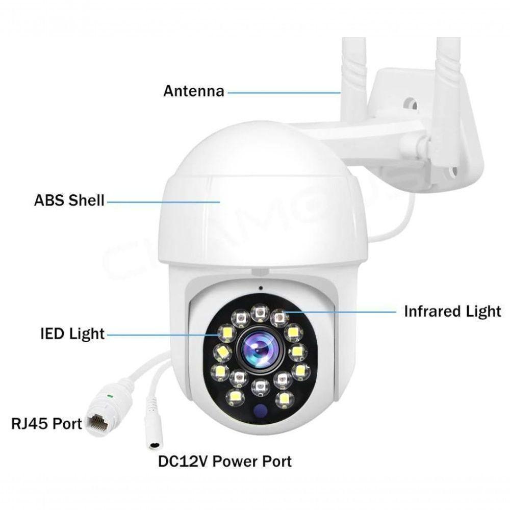 Câmera Segurança Wifi Ip Ptz Dome Auto Tracking Yoosee Ham - 5