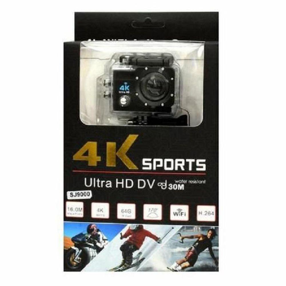 Camera 4K Sport Com Suporte Moto Prova D'Água - 1