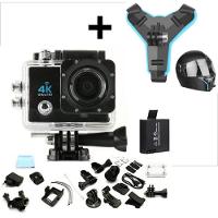 Camera 4K Sport Com Suporte Moto Prova D'Água