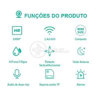 Câmera Ip Rotativa Speed Dome 355º Prova Dágua Wifi Hd 1080P - 7