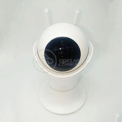 Câmera Ip C360 De Segurança Wifi 2 Antenas Robô Hd 1080P Sem Fio 360º Áudio Visão Noturna - 8165Hp
