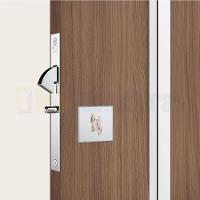 Fechadura Stam Porta De Correr Banheiro 950 Ros. Quadrada Polido - 4