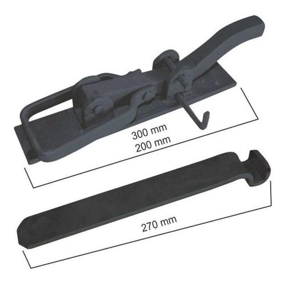 Tranca de Pressão em Aço 1/4 X 1 X 1/4 200mm Pequena - 2