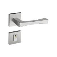 Fechadura Vivaldi Cromado Acetinado Roseta Quadrada 40mm Pado Externa - 1