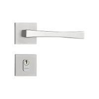 Fechadura Vivaldi Cromado Acetinado Roseta Quadrada 40mm Pado Externa - 6