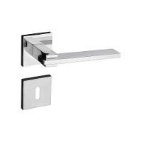 Fechadura Nina Cromada Roseta Quadrada 55mm Pado Interna - 9