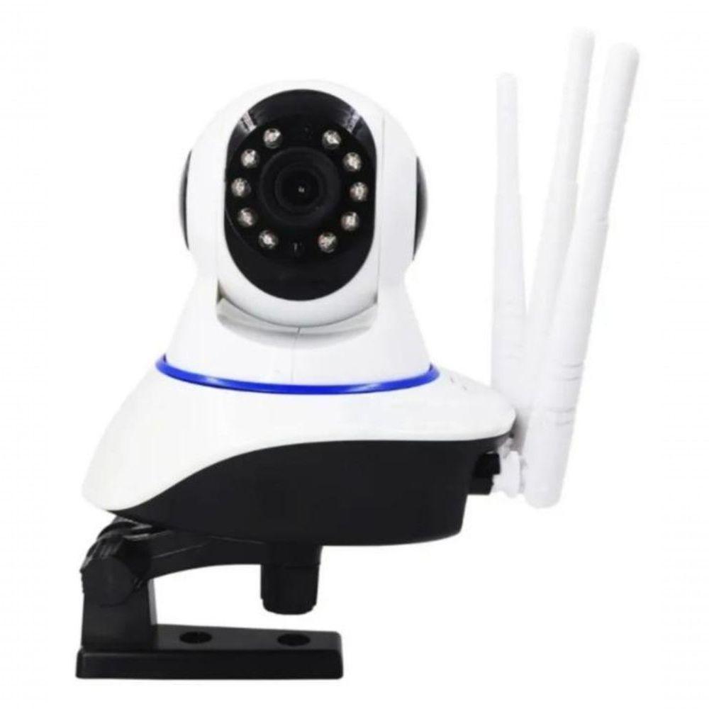 Camera Robo 3 Antenas Ip Wifi 360º App V380 Pro - 1
