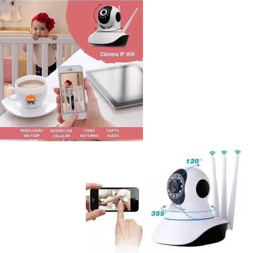 Camera Ip Wifi Hd Segurança Residencial Celular Ios Android - 2