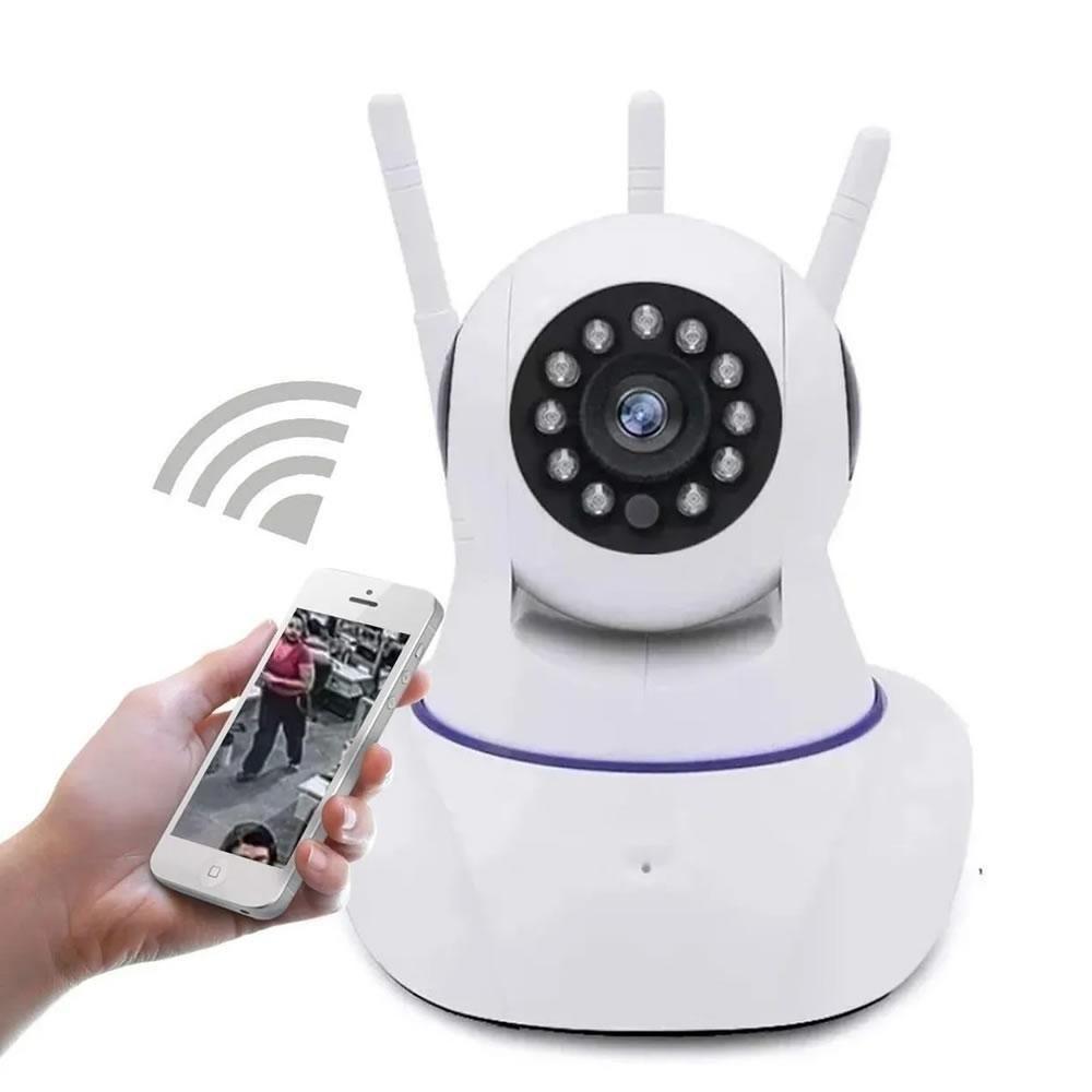 Camera Ip Wifi Hd Segurança Residencial Celular Ios Android - 3