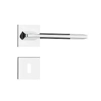 Fechadura Sara Cromada Roseta Quadrada 40mm Pado Interna - 5