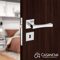 Fechadura Vivaldi Cromada Roseta Quadrada 40mm Pado Interna - 6