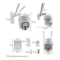 Câmera Ip Wifi Externa Ptz Full Hd 5 Mp Speed Dome - 6