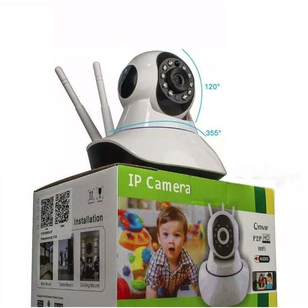 Camera Sem Fio Visão Noturna Wifi Ip Hd Audio Sd32 - 3