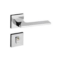 Fechadura Sara Cromada Roseta Quadrada 55mm Pado Externa - 5