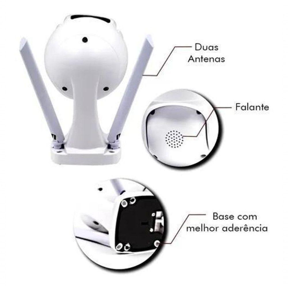 Câmera Speed Dome Ip Wifi Externa Ptz Ultra Hd 5 Mp - 3
